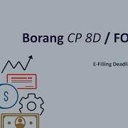如何上交Borang CP8D E Filing SQL Payroll 中文版