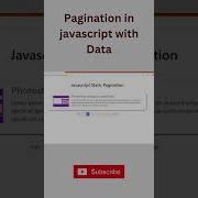 Make JavaScript Pagination Look AMAZING With Data