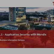 SEC 1 Application Security With Mendix