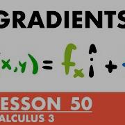 The Gradient Calculus 3 Lesson 50 JK Math