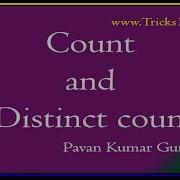 Tableau Count And DistinctCount