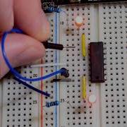 How To Wire A Flip Flop Circuit Using 2 NAND Gates In SN74HC00N Integrated Circuit IC