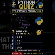 99 Of Beginners Fail This Python Loop Quiz Shorts