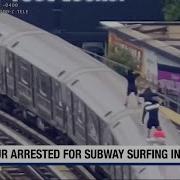 Drone Video Captures New York Teens Surfing Subway