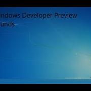 Windows Developer Preview Sounds