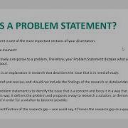 Writing Your Problem Statement