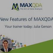 Webinar The New Features Of MAXQDA 2018