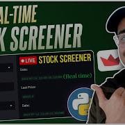 Real Time Stock Screener Using Financial Modeling Prep Websocket Python API