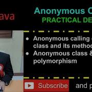 Java Anonymous Class Runtime Polymorphism Practical Demo Anonymous Calling Of Abstract Class
