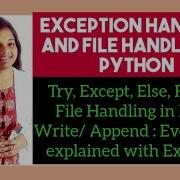 Exception And File Handling In Python In Hindi Python File Handling Program Python Exceptions