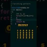 Same Row Printing Pattern Using C Prograaming Coding Viral