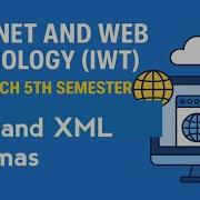 DTD And XML Schemas Internet And Web Technology Lec 52
