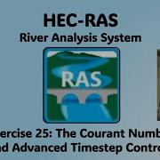 HEC RAS Exercise 25 The Courant Number And Advanced Timestep Controls