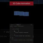 3D Cube Animation Using HTML And CSS