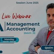 ACCA Management Accounting Forecasting Techniques Webinar 2