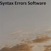 Syntax Errors Software