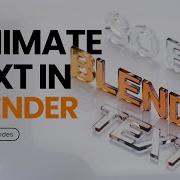 How To Animate Text In Blender 4 4 Geometry Nodes
