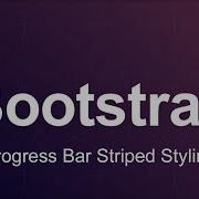 Bootstrap 3 Tutorial 61 Progress Bar Striped Styling