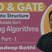 Sorting Algorithms L 1 Bubble Sort Data Structure ISRO GATE Vishvadeep Sir