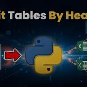 Extract PDF Tables To Excel With Python Split By Header Into Multiple Sheets