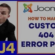 How To Make A Custom 404 Error Page For Joomla Website