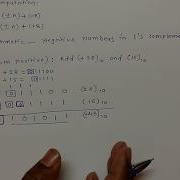 1 Binary Arithmetic Addition And Subtraction Of Signed Numbers Using 1 S Complement Form