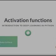 Python Tutorial Activation Functions