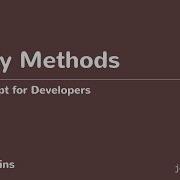 JavaScript For Developers 43 Array Methods