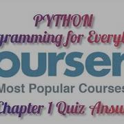 Coursera Programming For Everybody Chapter 1 Quiz Answer Python For Everybody Chapter 1 Quiz Ans