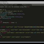 6 How To Use PDO To Update Database