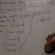 Proof Of A Limit Value Using Epsilon And Delta