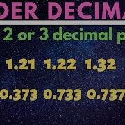 Order Decimals With 2 Or 3 Decimal Places