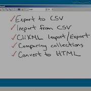 Export Import With Xml CSV HTML