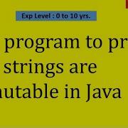 Prove That String Is Immutable In Java String Coding Interview Question