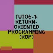 Tut06 1 Return Oriented Programming ROP