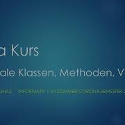 Java Kurs 2 2 Finale Klassen Methoden Und Varaiablen