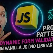 JavaScript Proxy Pattern Dynamic Form Validation In Vanilla JS No Libraries