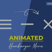 Hamburger Menu Animation Using HTML CSS And JQuery CSS Animations