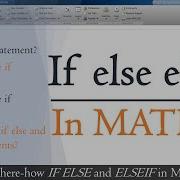 How To Write If Else Condition Statement In Matlab If Elseif Condition In Matlab MATLAB TUTORIALS
