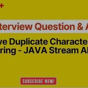 Remove Duplicate Characters In String JAVA Stream API TCS Wipro EPAM Interview Questions