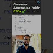 Let S Understand CTE Common Table Expression With Real Example SQL Sqlinterviewquestionsandanswers