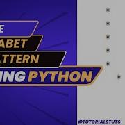Drawing Alphabet Letter U Using Python Python Pattern Program Printing Pattern Python Tutorial