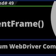 ParentFrame Command Selenium WebDriver