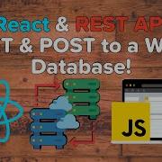 React REST API GET POST To A Web Database