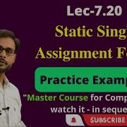 L7 20 Static Single Assignment Form Example 3 Compiler Design CD