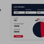 How To Create A Loan Calculator App Using HTML CSS JavaScript Part 2