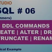 MySQL Tutorial 06 DDL COMMANDS CREATE ALTER DROP TRUNCATE RENAME