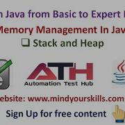 Memory Management In Java Stack And Heap In Hindi