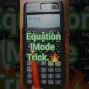 Solve Equation With Casio Fx 991ES Plus Easy Method Shorts