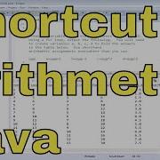 26x Learn Java Shortcut Arithmetic Assignments Exercise 1